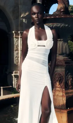 Bec & Bridge VIOLA SPIRAL MAXI DRESS BUTTERCREAM Size 8 for rent on The Volte - image 1