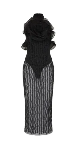 Rebecca Valance seraphina midi dress - size 8 for rent on The Volte - image 3