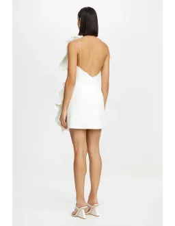 Acler Oake Mini Dress Ivory / White Size 10 for rent on The Volte - image 3