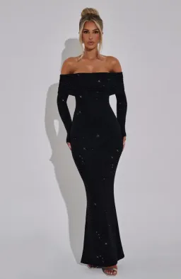 BABYBOO Cyprus Maxi Dress - Black for rent on The Volte - image 1