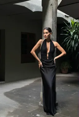 Misha THE 'CELINE' SATIN DRESS for rent on The Volte - image 1