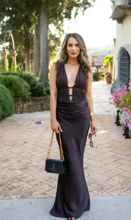 Misha THE 'CELINE' SATIN DRESS for rent on The Volte - image 3