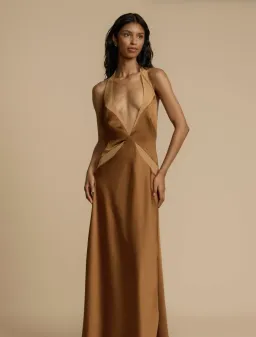 Arcina Ori, Devora Dress, Toffee, Size M / 10 for rent on The Volte - image 3