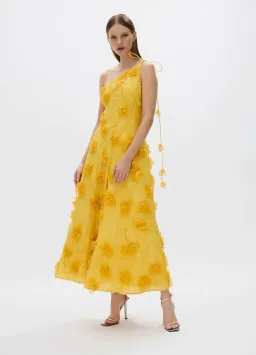 Rachel Gilbert Ianthe Dress Yellow 1/AU8 for rent on The Volte - image 1