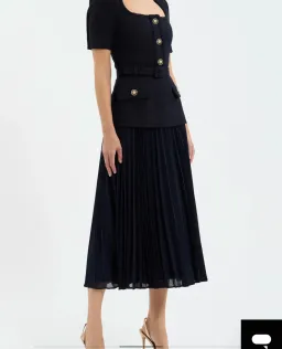 Rebecca Vallance Navy Jonie Midi Dress AU 10 for rent on The Volte - image 5