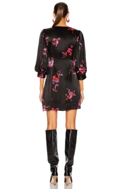 Ganni Crystal Button Floral Mini Dress Size AU 8 / S for rent on The Volte - image 5