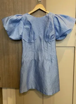 Rachel Gilbert Emiko Mini Dress in Blue  for rent on The Volte - image 3