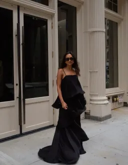 Elliatt Tilly Tiered Maxi Dress size XL / 14 Black  for rent on The Volte - image 2