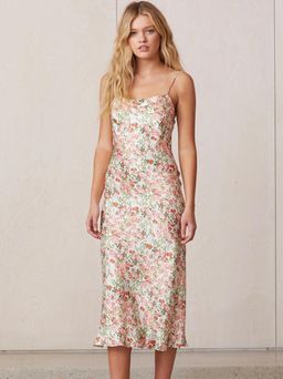 Bec & Bridge Camellia Delights Slip Midi Dress Floral Size 10  for rent on The Volte - image 1