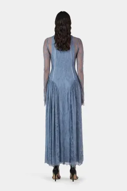 Hansen And Gretel Violetta Lace Dress Steel Grey Size 10 for rent on The Volte - image 3