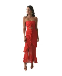 Bec & Bridge French Kiss Maxi Dress Red Size 10 for rent on The Volte - image 3