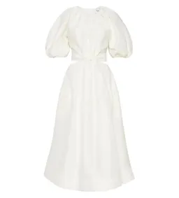 Aje Mimosa Cutout Midi Dress In Ivory - Size 8 for rent on The Volte - image 4