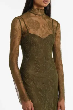 Carla Zampatti Juniper Lace Gown, size 6 for rent on The Volte - image 3