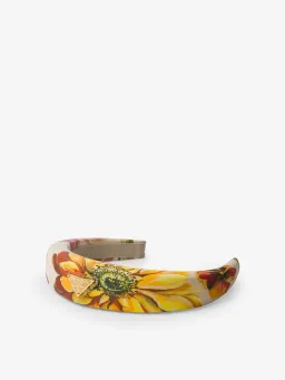 Floral-Print Brand-Plaque Headband for rent on The Volte - image 3
