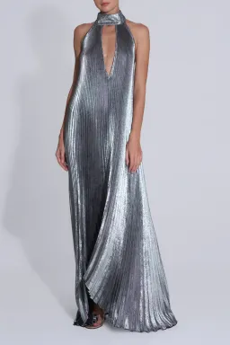 L'idee Opera Gown in Gunmetal Shimmer Size 8 for rent on The Volte - image 1