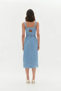 AJE HOLLAND DENIM MIDI DRESS (Size 14) for rent on The Volte - image 5