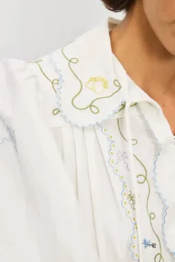 ALEMAIS GIULIA EMBROIDERED MIDI DRESS  BOHO SIZE AU 12 fit 14 for rent on The Volte - image 4