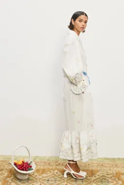 ALEMAIS GIULIA EMBROIDERED MIDI DRESS  BOHO SIZE AU 12 fit 14 for rent on The Volte - image 2