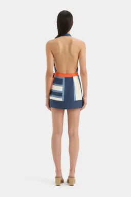 Sir Dazed Wrap Halter Mini Dress for rent on The Volte - image 2