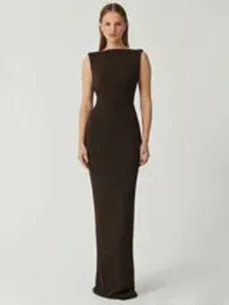 Effie Kats Verona Gown Brown Size S for rent on The Volte - image 1