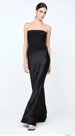 BEC & BRIDGE MILLAH STRAPLESS MAXI DRESS BLACK SIZE AU 6 for rent on The Volte - image 1