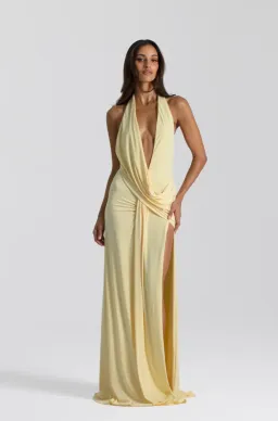 Natalie Rolt Winona Gown Lemon Size 1 (AU 8) for rent on The Volte - image 1
