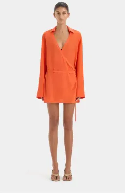 Sir Fresca Mini Dress in Burnt Red Size 10 for rent on The Volte - image 1