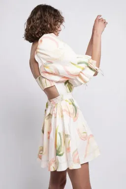 Aje Imprint Floral Mini Dress Size AU 6 / XS  for rent on The Volte - image 2