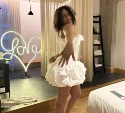 Aje Women's White and Cream Dress for rent on The Volte - image 1