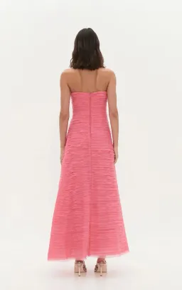 Aje Soundscape Dress, Guava pink, size 10 for rent on The Volte - image 4