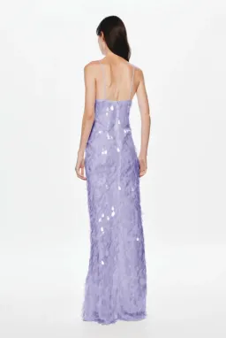 Misha The Sapphire Sequin Dress in Lilac Sz XS for rent on The Volte - image 3