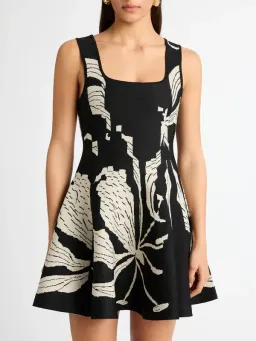 Sheike Lotus Flower Knit Dress for rent on The Volte - image 2