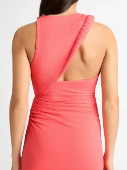 Sheike  Portland Midi Dress Peach for rent on The Volte - image 3