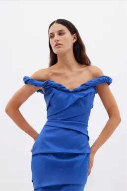 Rachel Gilbert Asha Dress Blue 3/AU12 for rent on The Volte - image 5