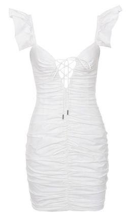 House of CB Kara Mini Dress White Size 8 for rent on The Volte - image 3
