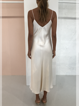 Bec & Bridge Piper Midi Dress Ivory White Size 6 for rent on The Volte - image 2