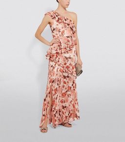 Thurley venetian nights dress eden floral red size 12 for rent on The Volte - image 1