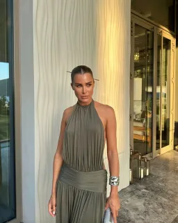 Arcina Ori Santina Dress Khaki Size S / AU 8 for rent on The Volte - image 2