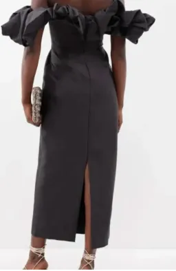 Alemais Suzi Off Shoulder Midi Dress Black Size 6 for rent on The Volte - image 4