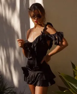 Rat & Boa Aliya Mini Dress Black Size 6 for rent on The Volte - image 3