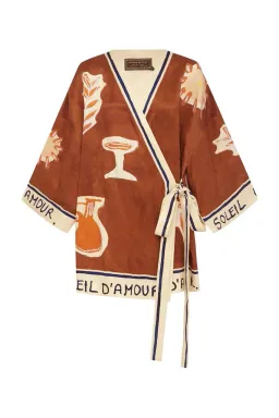 Alemais SOLEIL D'AMOUR WRAP MINI DRESS Size 4 for rent on The Volte - image 5