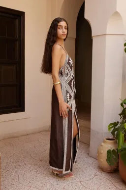 Alemais LEANDRA CORDED SLIP MIDI DRESS Size 6 for rent on The Volte - image 2