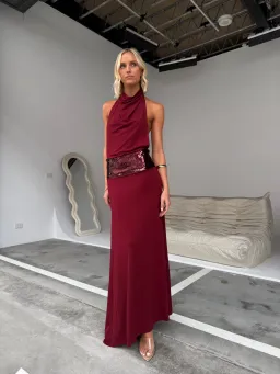 Ance Gria Adele Dress Red Sequin size 8 for rent on The Volte - image 1