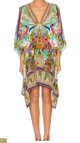 Camilla Champagne Coast Short Kaftan with Hardware One Size  for rent on The Volte - image 4