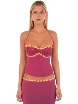 I AM DELILAH JEMIMA MIDI SKIRT & JEMIMA HALTER. SIZE S / AU 8-10 for rent on The Volte - image 2