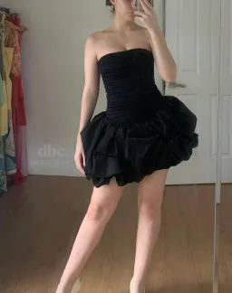 AJE Bubble Hem Mini Black size 6 for rent on The Volte - image 2