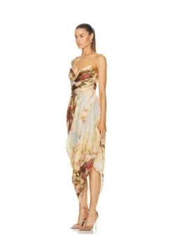 ZIMMERMANN Luminosity Strapless Midi Dress Size 0/8 AU for rent on The Volte - image 3