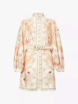 Zimmermann The Daylight Mini Dress in Wallpaper Floral Blush size 3 au 14 for rent on The Volte - image 6