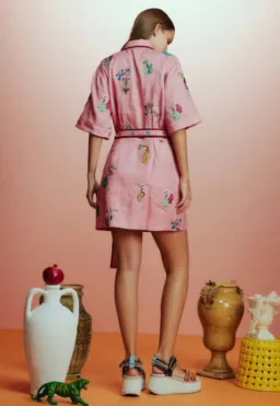 Alemais Timmy Embroidered Mini Dress Size 10 for rent on The Volte - image 2