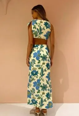 Sir The Label Alexandre Knot Dress in Marguerite Floral Size 0 / AU 6 for rent on The Volte - image 2